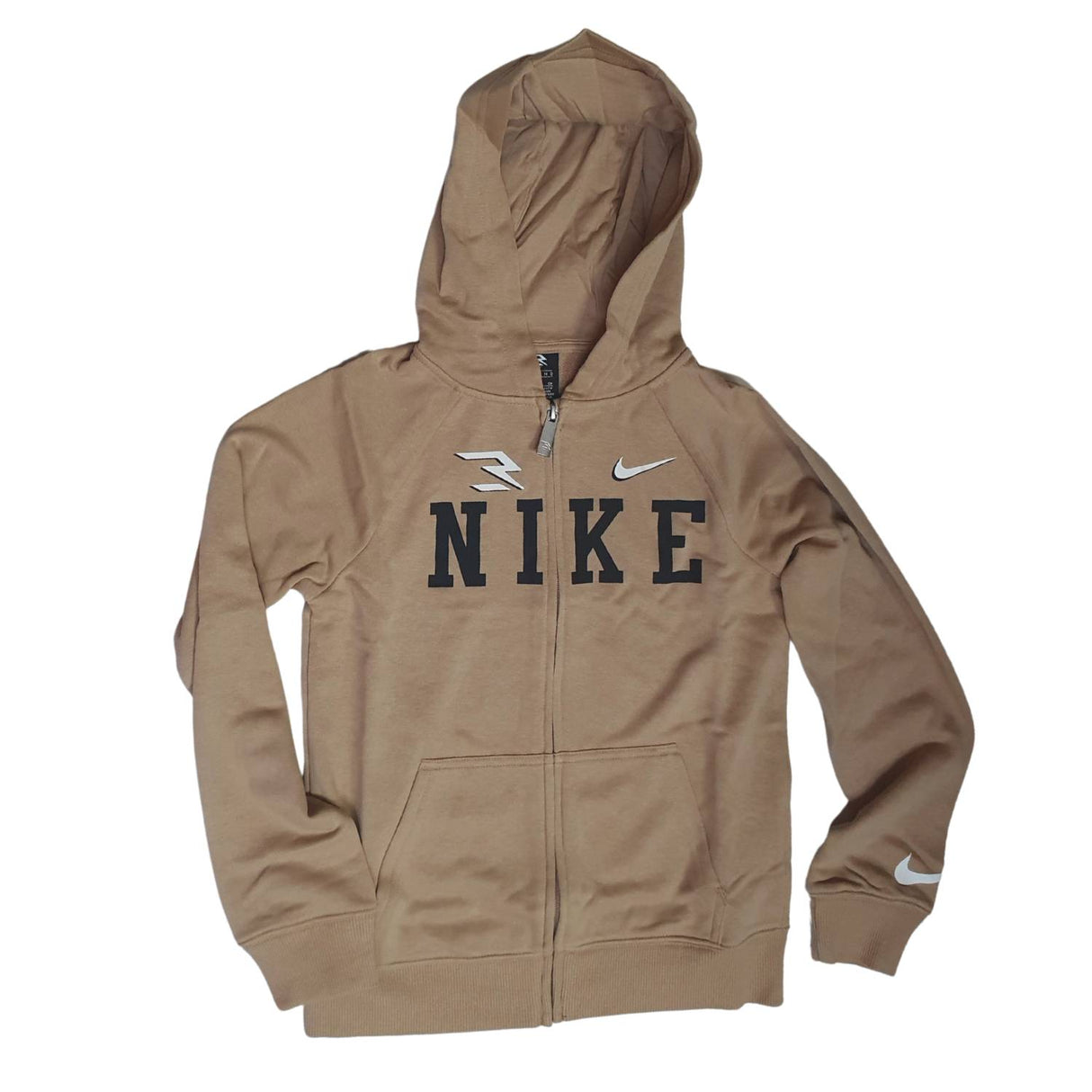 FELPA RAGAZZI NIKE 9Q1097 X0L CAPPUCCIO COTONE GARZATO