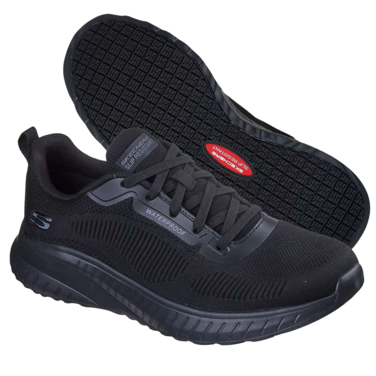 SCARPA SKECHERS 200308EC BLK WATERPROOF SLIP SQUAD CHAOS