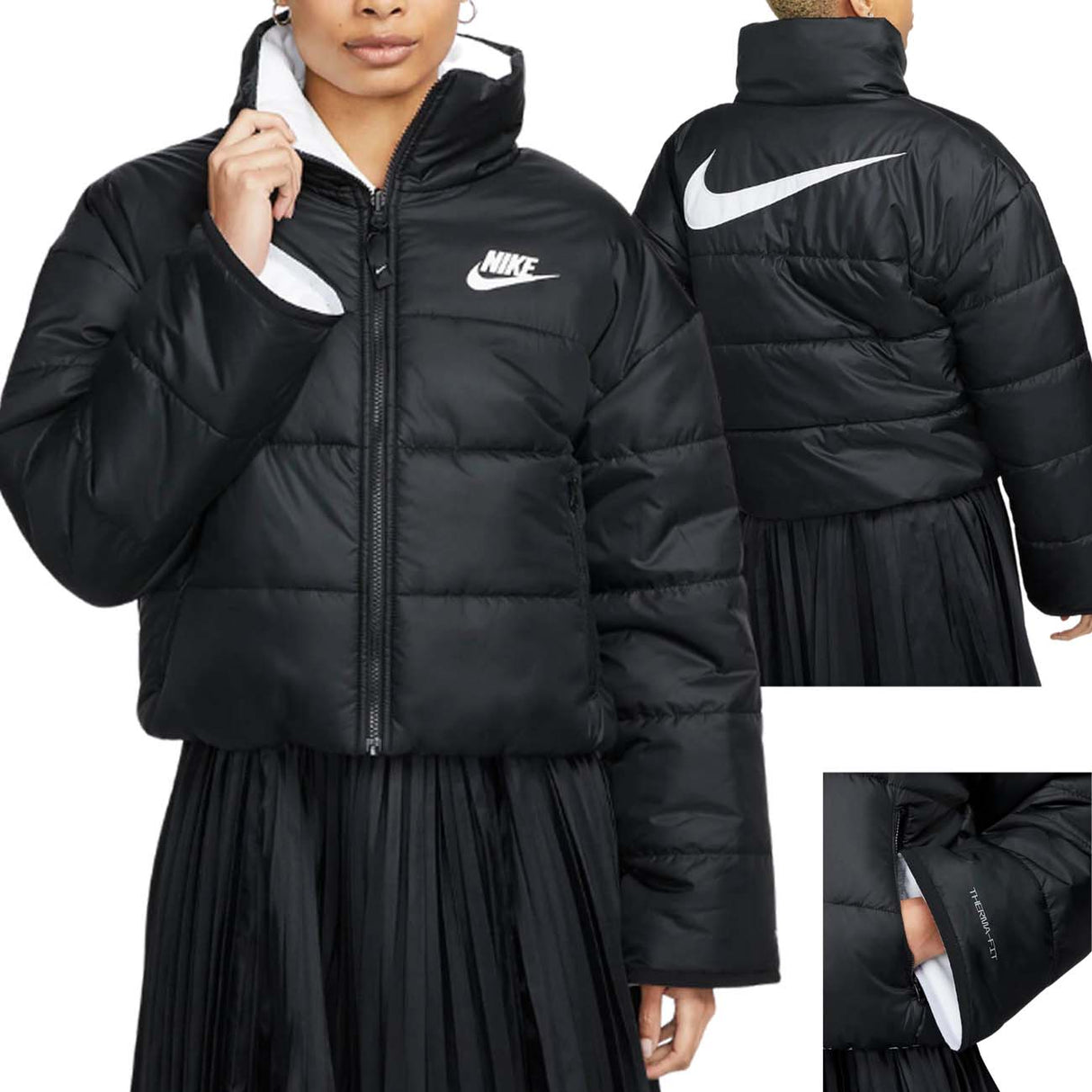 VESTE NIKE DQ6863 010 THERMA FIT REPEL NOIRE POUR FEMMES