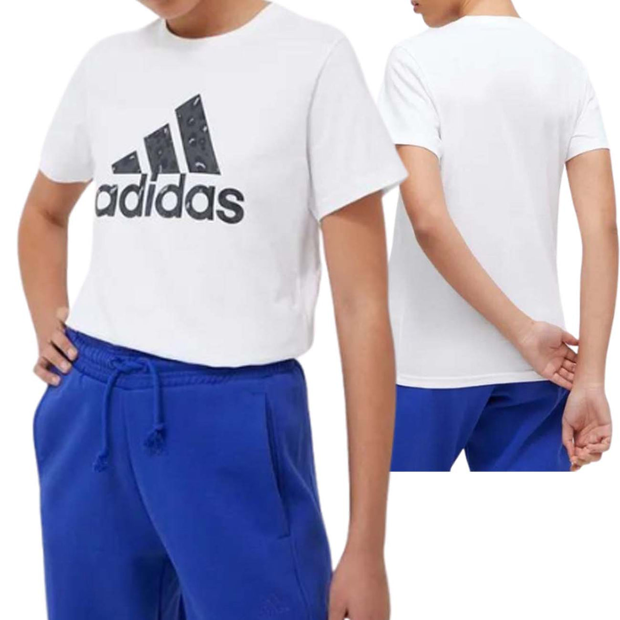 T-SHIRT DONNA ADIDAS IV9378 ANIMAL COTONE BIANCO