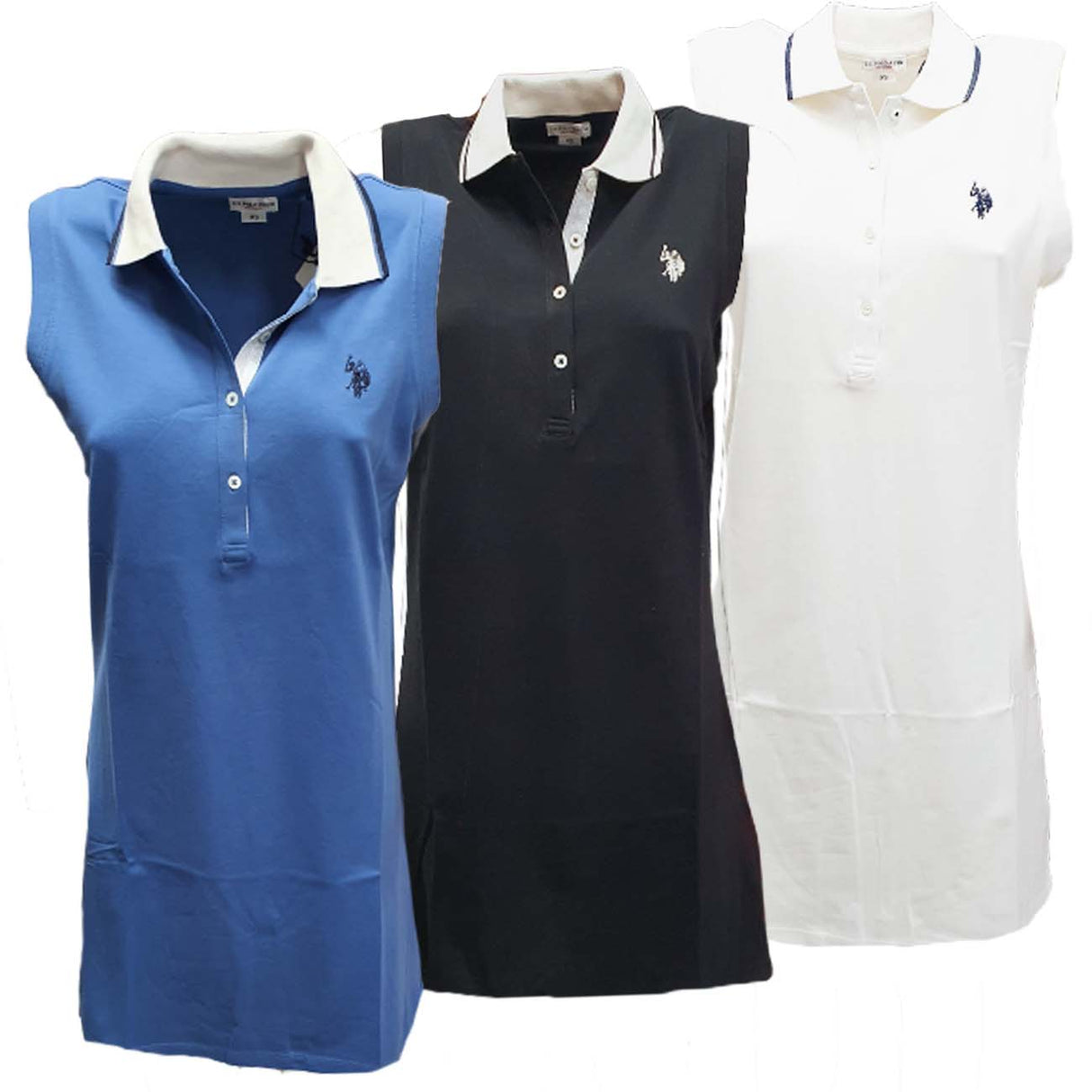 VESTITO DONNA U.S. POLO 48439 61486 COTONE SMANICATO