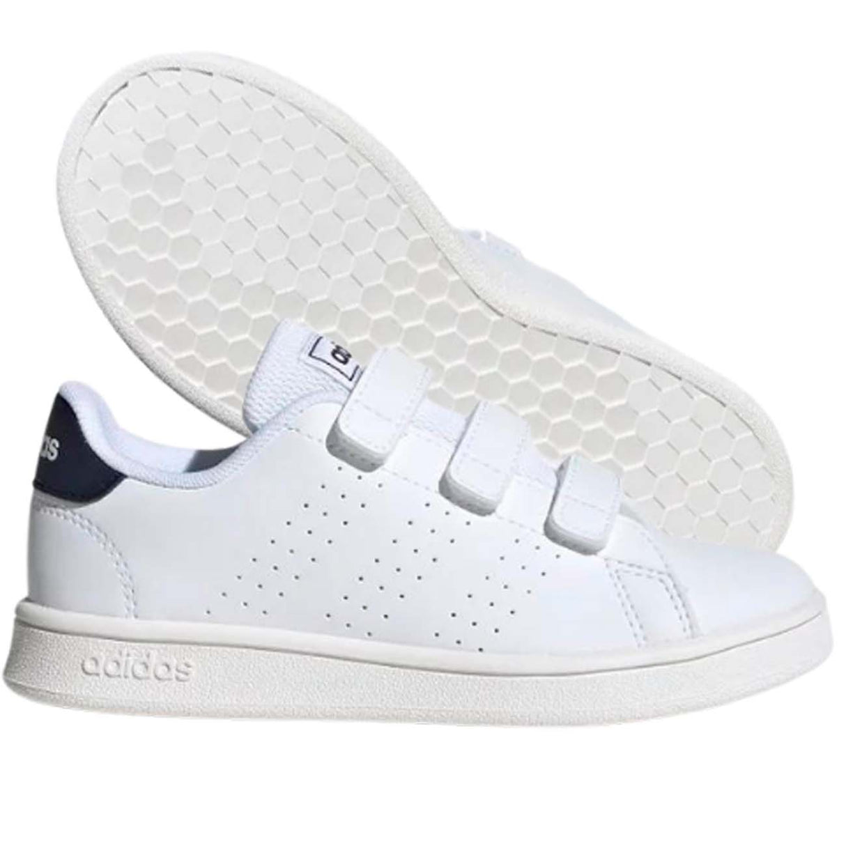 CHAUSSURE ADIDAS FW2589 ADVANTAGE UNISEXE À VELCRO BLANC