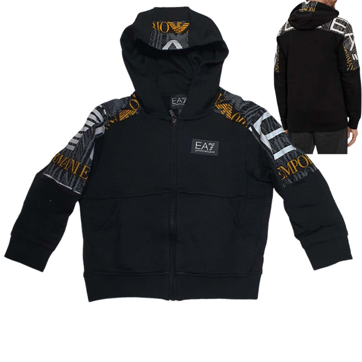 FELPA RAGAZZI ARMANI EA7 E24 3DBM67 BJEQZ 1200 COONE GARZATO