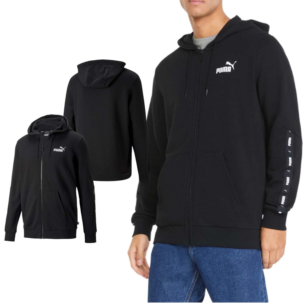 FELPA PUMA 848768 ESSENTIALS COTONE GARZATO