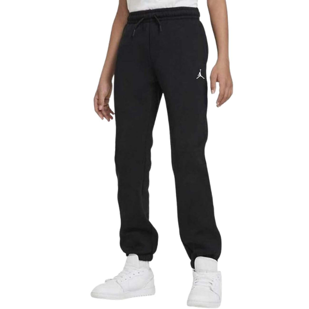 PANTALON JORDAN POUR GARÇONS 95A716 023 SEENTIALS COTON POLAIRE NOIR