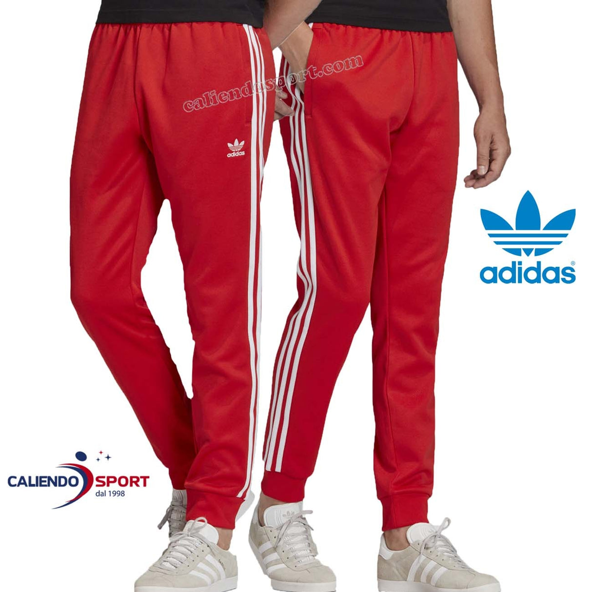PANTALON DE SURVÊTEMENT ADIDAS FM3808 SST ROUGE