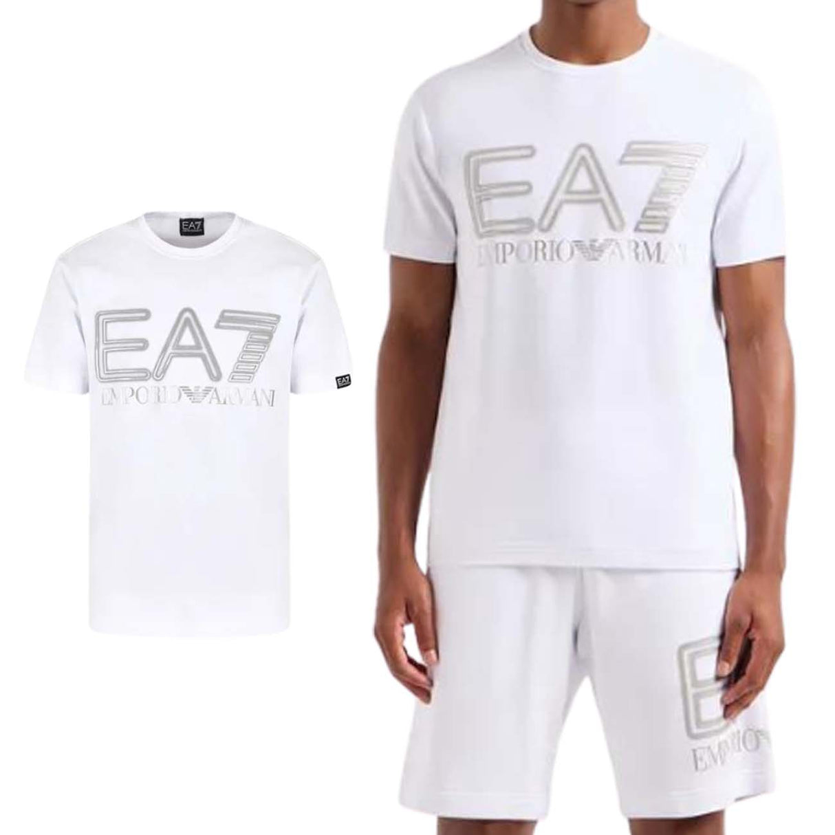 T-SHIRT ARMANI EA7 E243DPT37 PJMUZ 1100 BIANCO COTONE