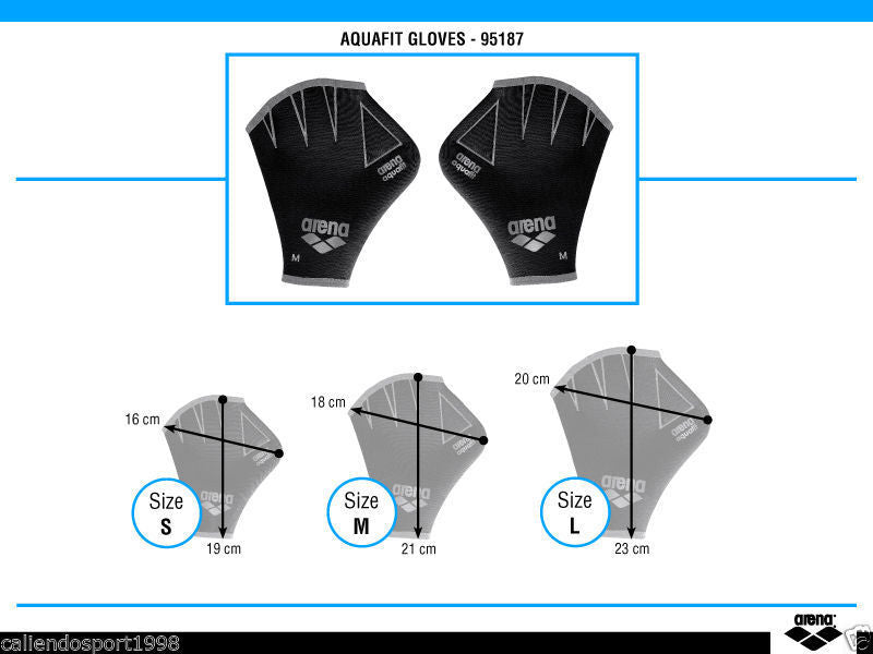 GANTS D'AQUAGYM AQUAFIT EN NÉOPRÈNE ARENA 9 GANTS À PALETTES NOIRS POUR PISCINE ET MER