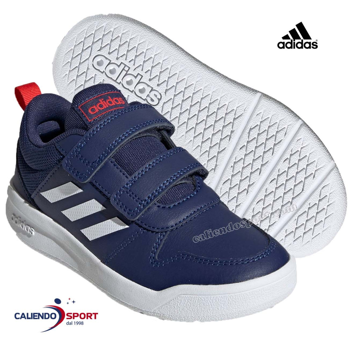 SCARPA ADIDAS EF1095 BAMBINI TENSAUR C BLU STRAPPO
