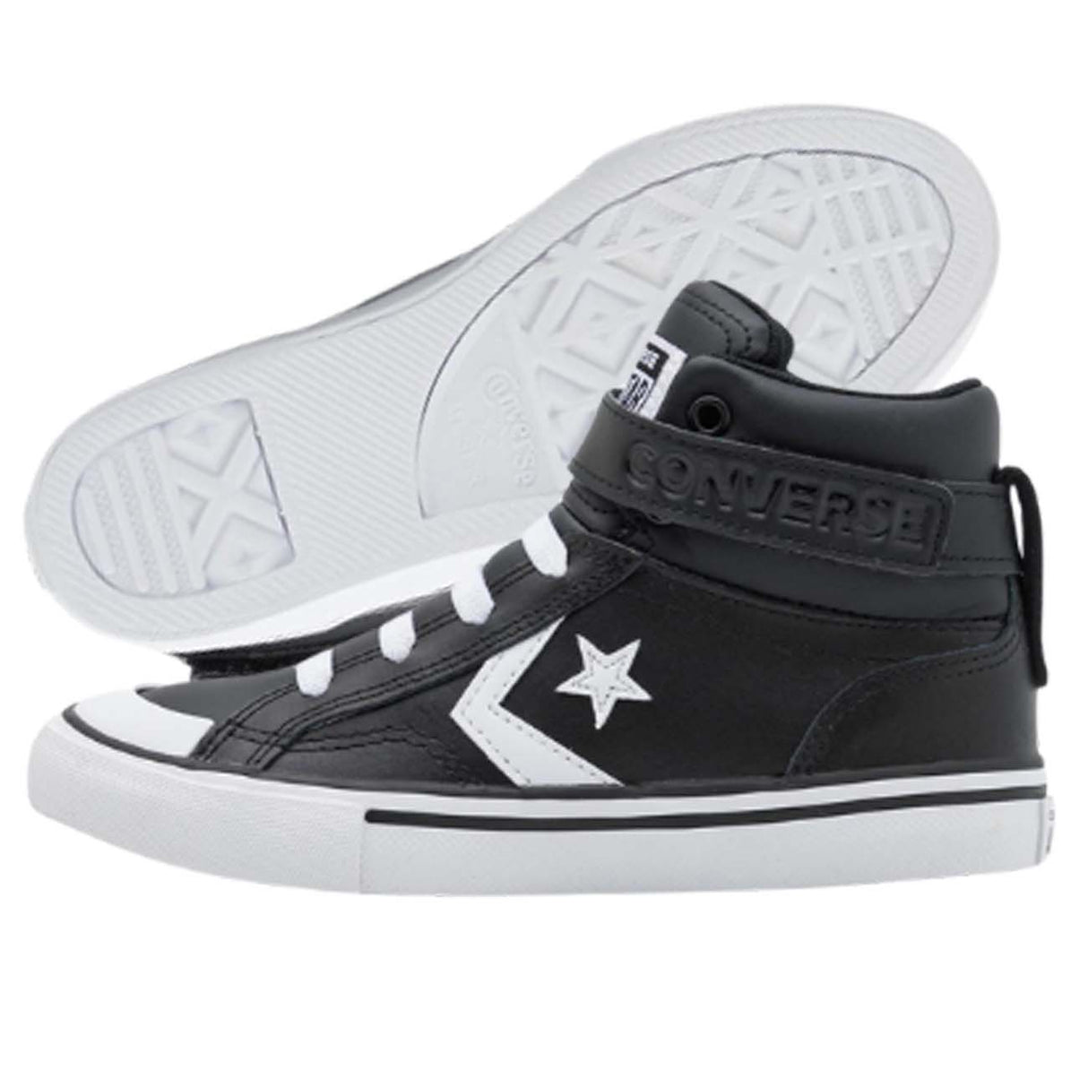 SCARPA RAGAZZI CONVERSE A01074C PRO BLAZE STRAP NERO