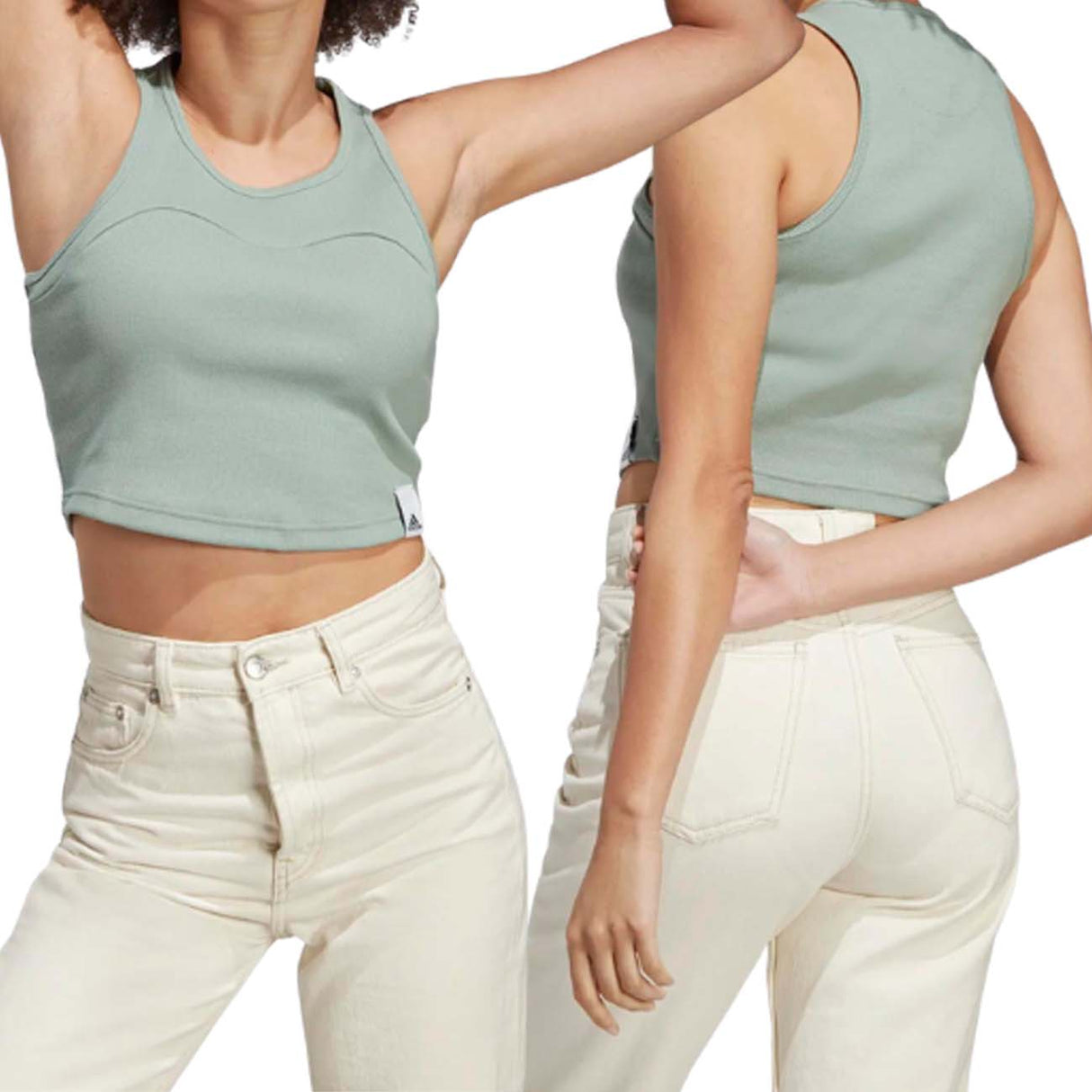 DÉBARDEUR ADIDAS IC8757 RIBBED LOUNGE POUR FEMMES