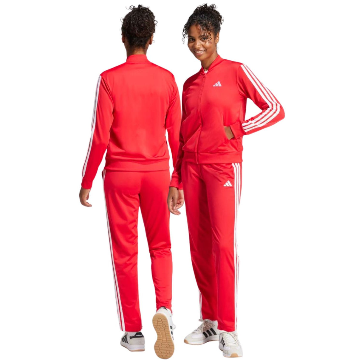 TUTA ADIDAS JD2684 ESSENTIALS 3 STRIPES ACETATO ROSSO