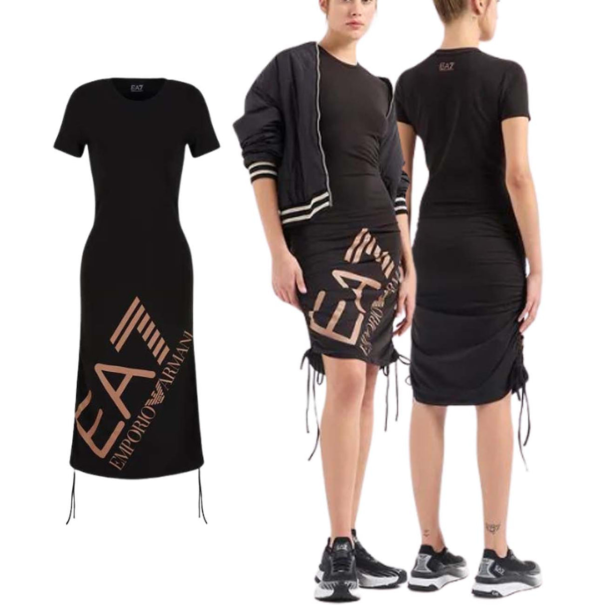 VESTITO ARMANI EA7 E24 3DTA63 TJFKZ 1200 NERO