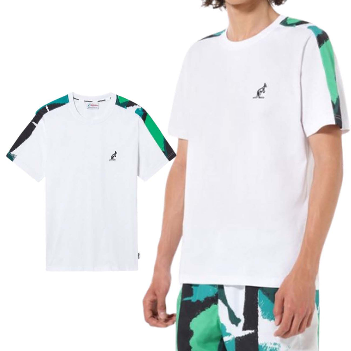 T-SHIRT BLANC IMPRIMÉ AUSTRALIEN SWUTS0036 002