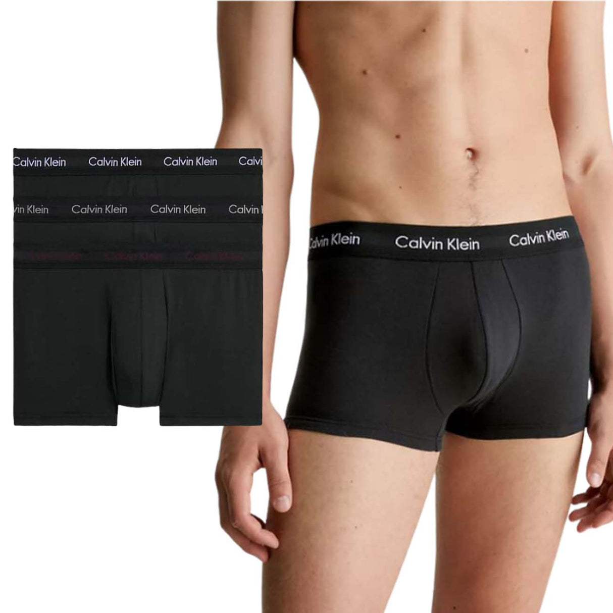 CALVIN KLEIN 0000U2664G-H55 MEN'S BOXER LOW WAIST 3 PIECES