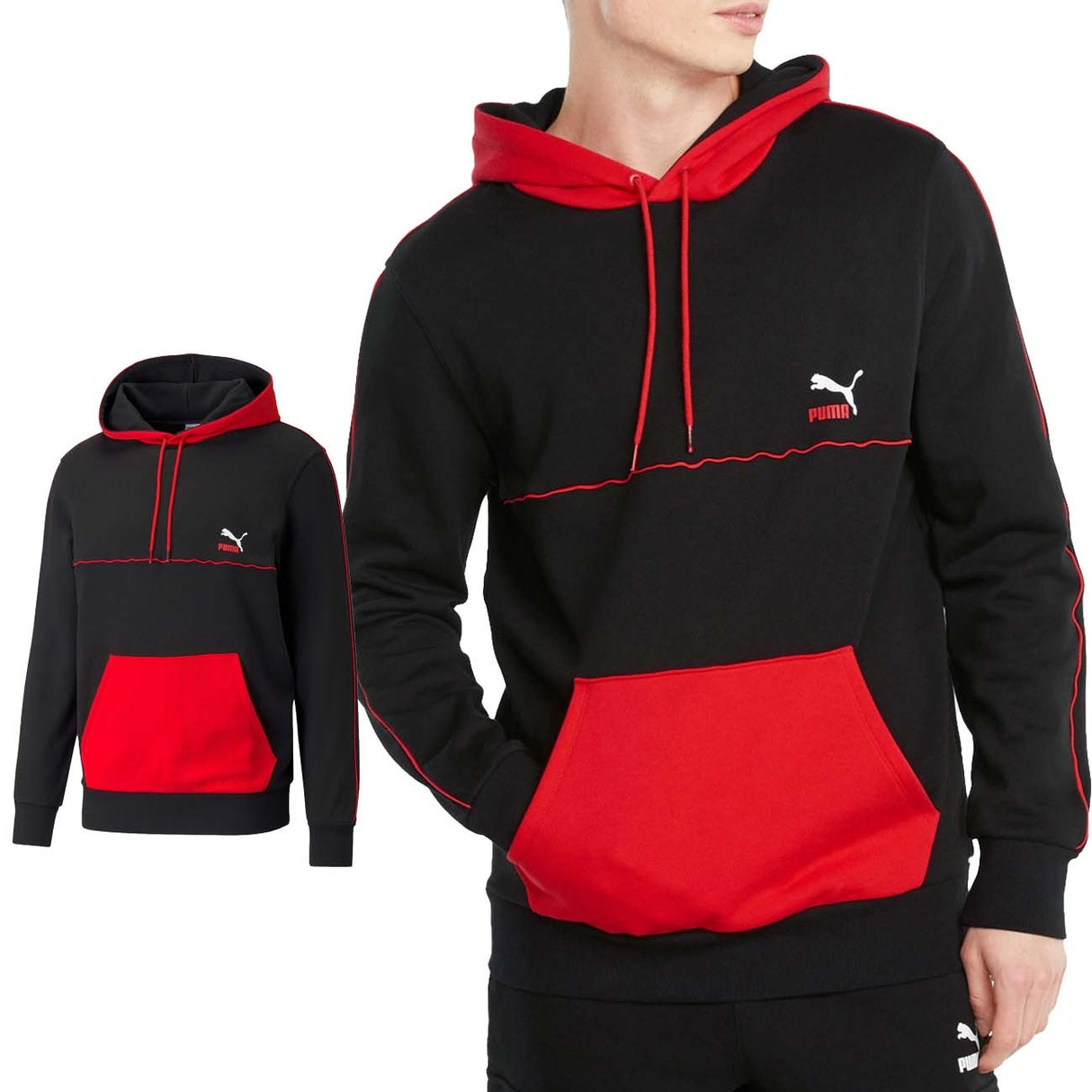 FELPA PUMA 531705 01 CLSX COTONE GARZATO