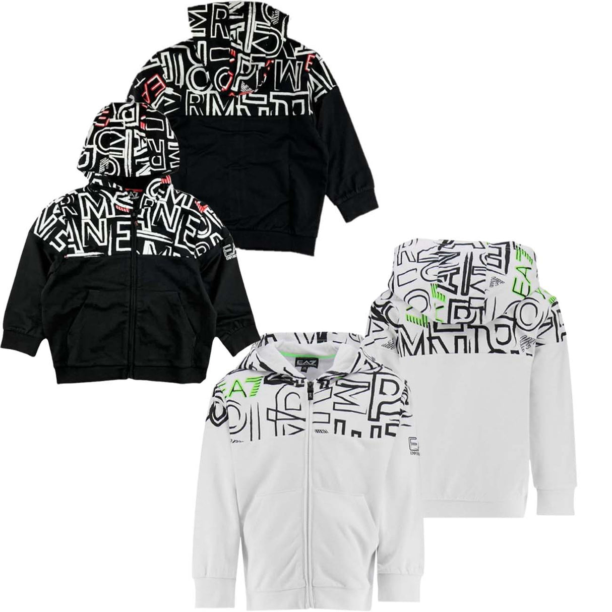 FELPA RAGAZZI ARMANI EA7 3RBM63 BJ05Z COTONE GARZATO