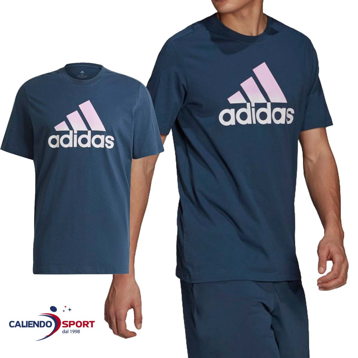 T-SHIRT ADIDAS POUR HOMMES GK9619 ESSENTIAL COTON TEINT