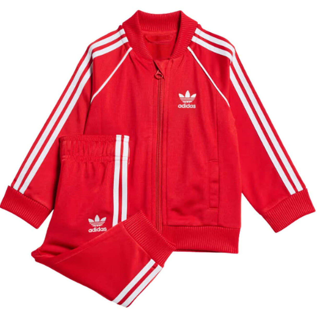 TUTA BAMBINI ADIDAS IX7623 ADICOLOR ACETATO ROSSO
