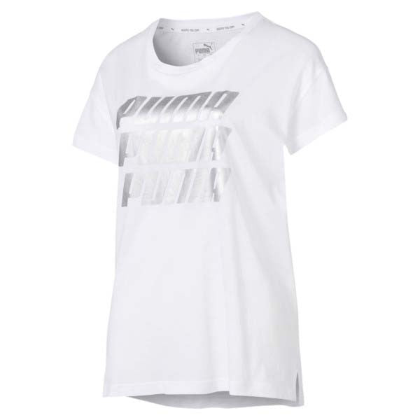 T-SHIRT PUMA DONNA 855615 MODERM GRAFHIC TEE COTONE NERO BIANCO