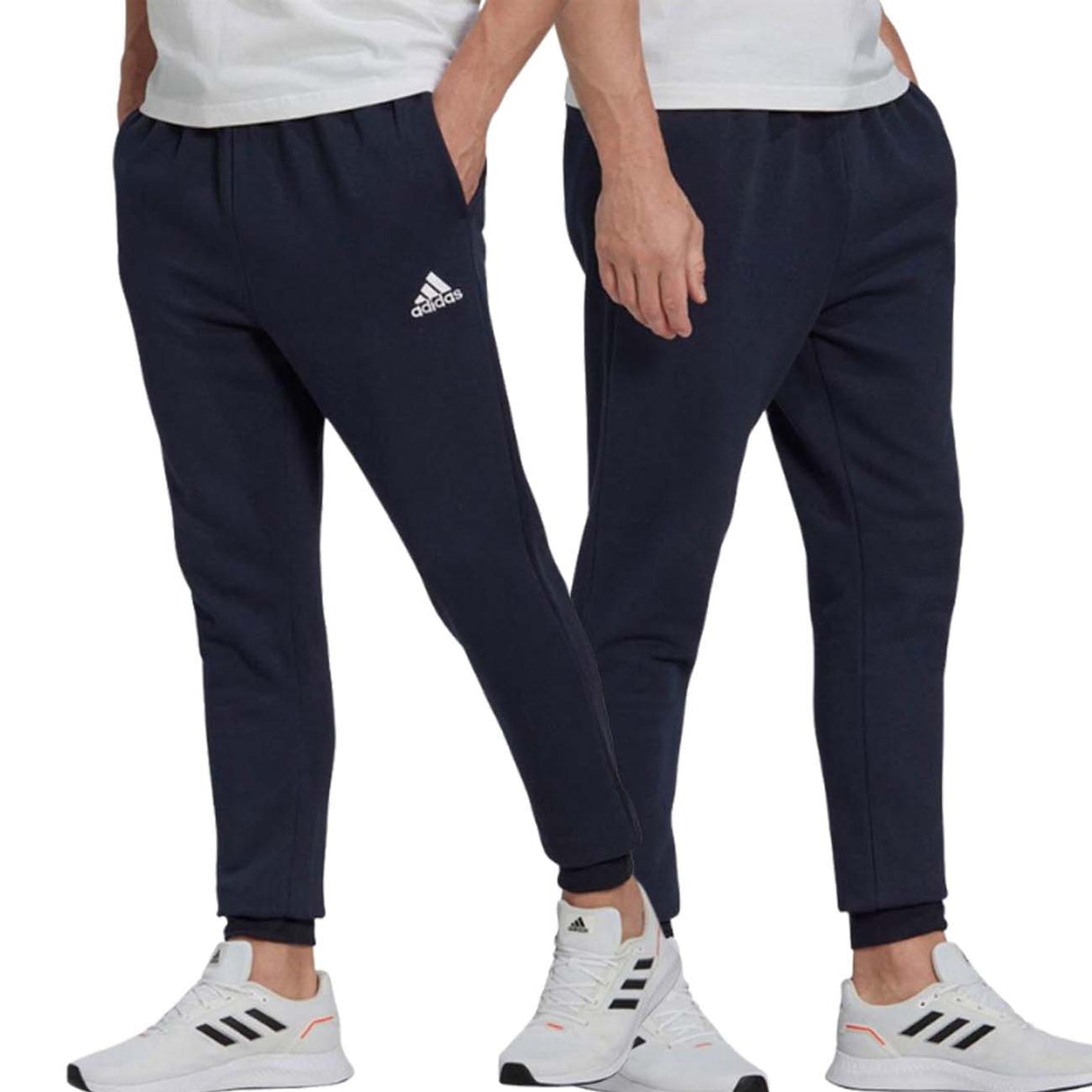 ADIDAS HL2231 BLUE COTTON FLEECE PANTS
