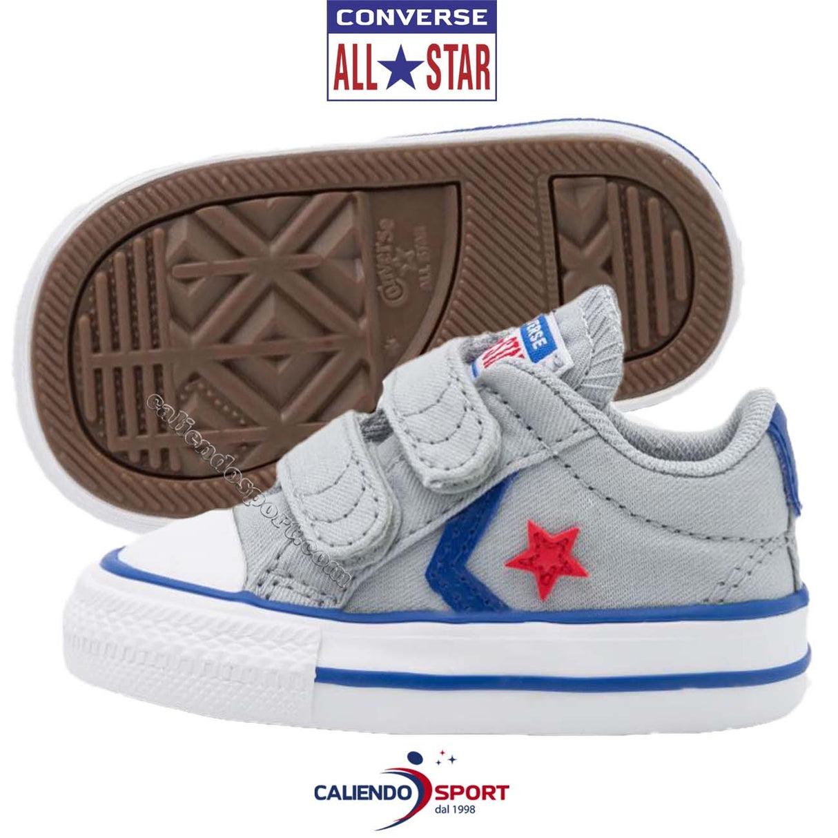 CONVERSE KIDS SHOES 763529C WITH GREY STRAP