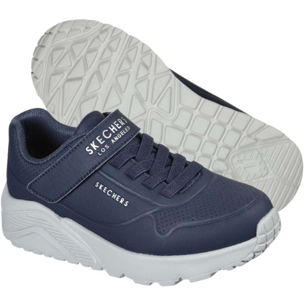 SCARPA SKECHERS RAGAZZI 403695L NVY UNO LITE STRAPPO BLU