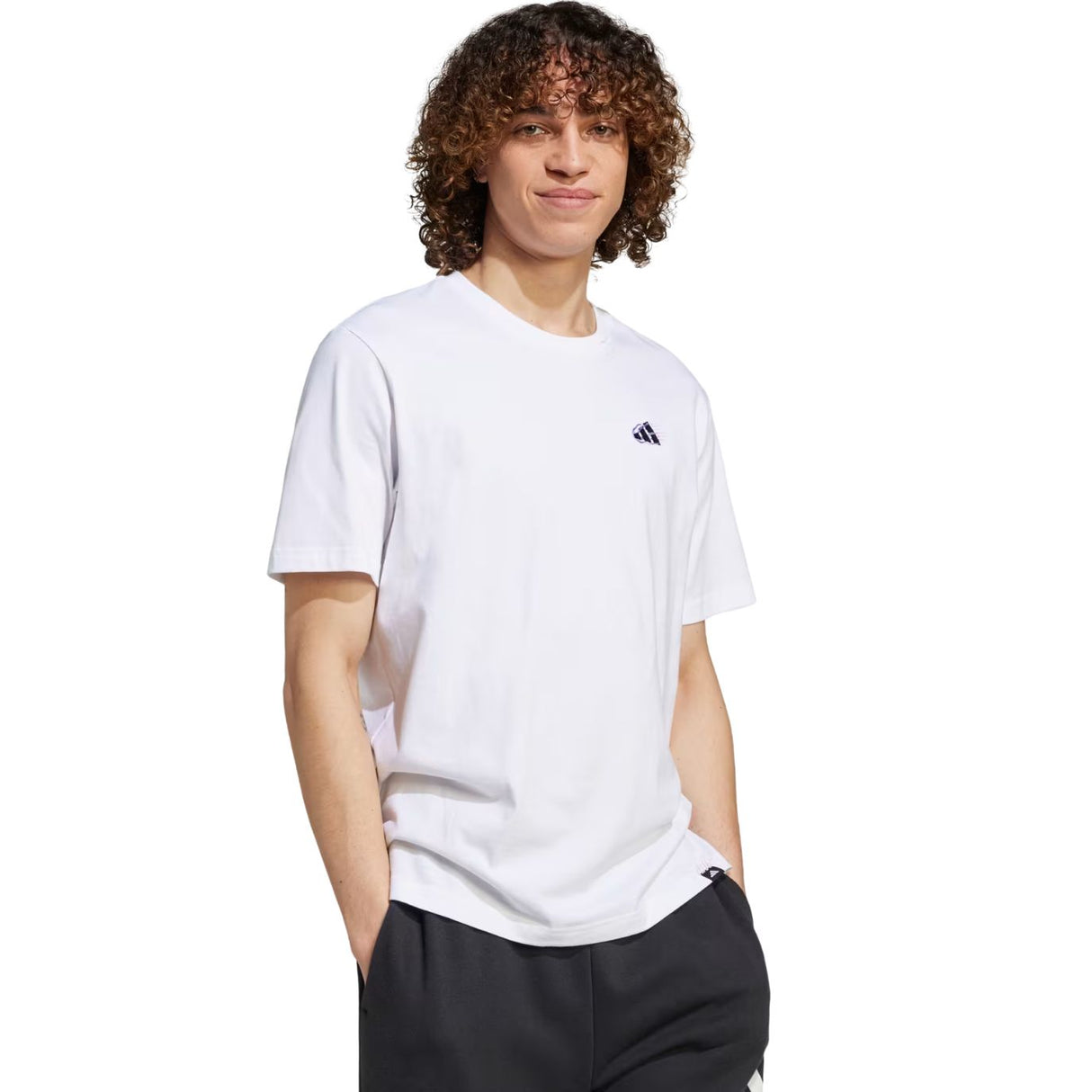 T-SHIRT ADIDAS JJ3981 ESSENTIALS COTONE BIANCO