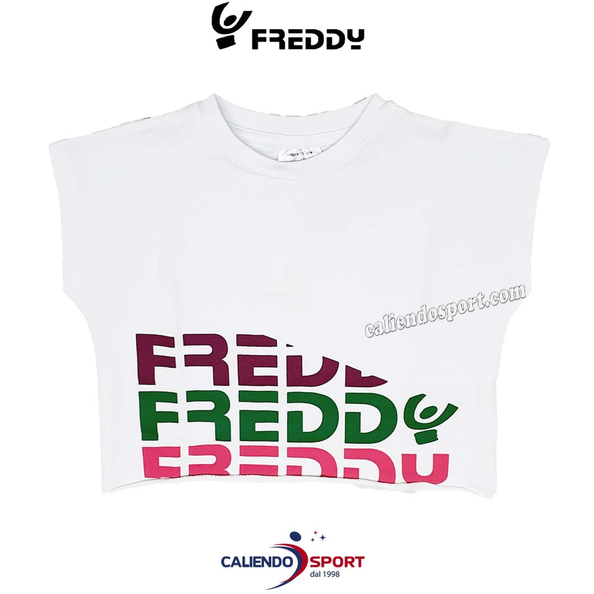 T-SHIRT FREDDY FILLE FR0070 COTON BLANC