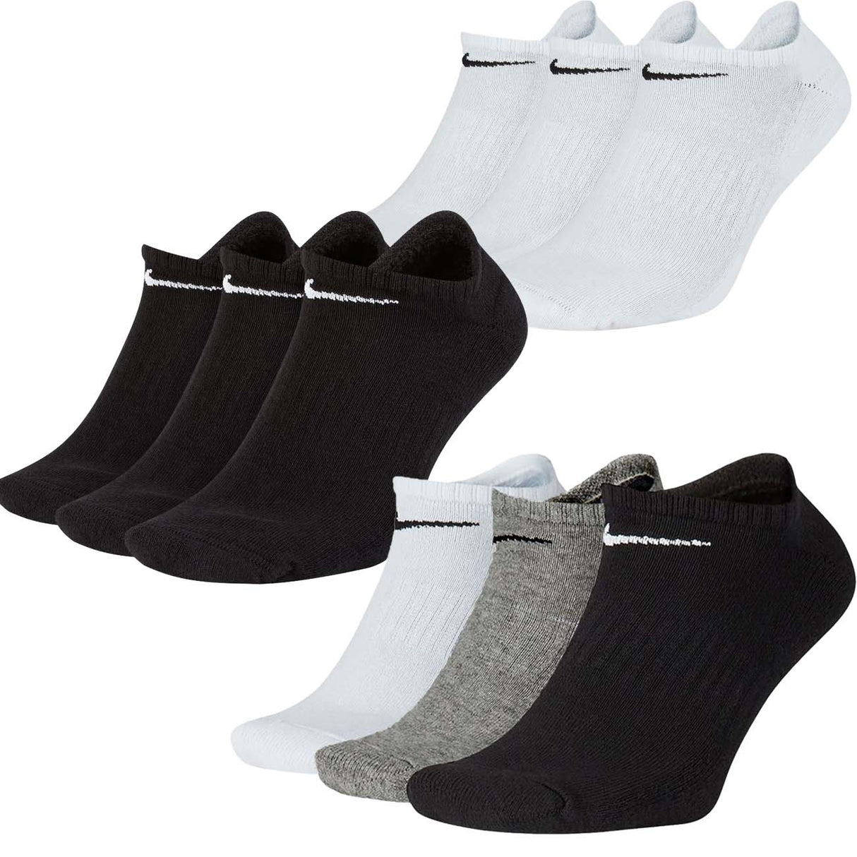 NIKE SX7673 3 PAIRS UNISEX SHORT INSOCKS