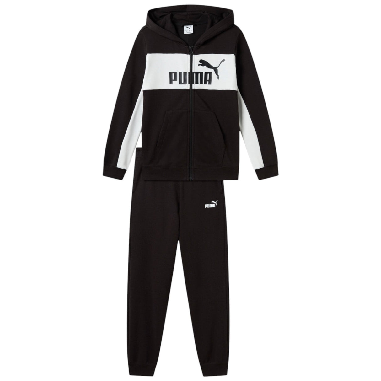 TUTA RAGAZZI PUMA 689047 01 ESSENTIALS COTONE GARZATO