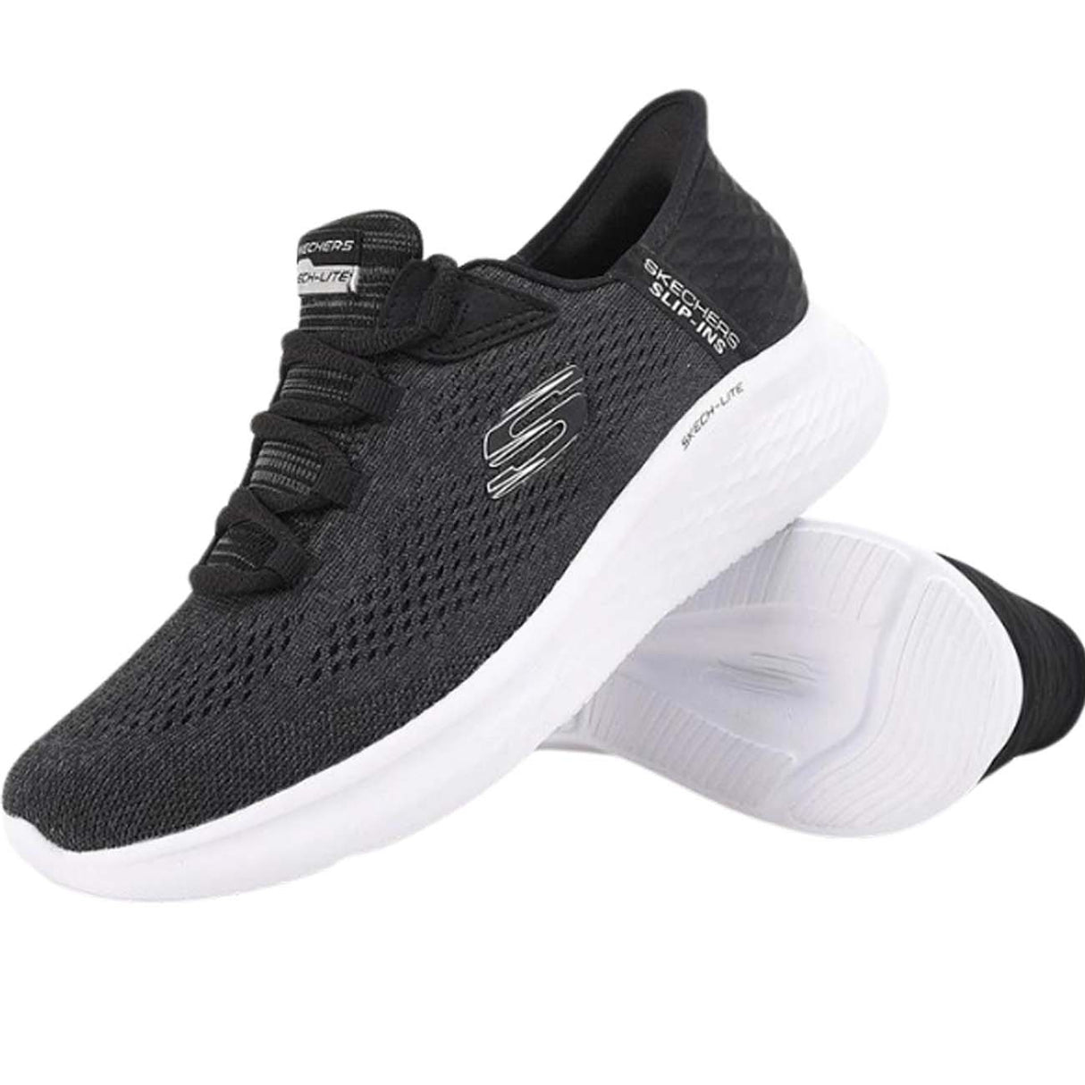 SCARPA SKECHERS 150012 BKW SKETCH-LITE SLIP-INS NERO