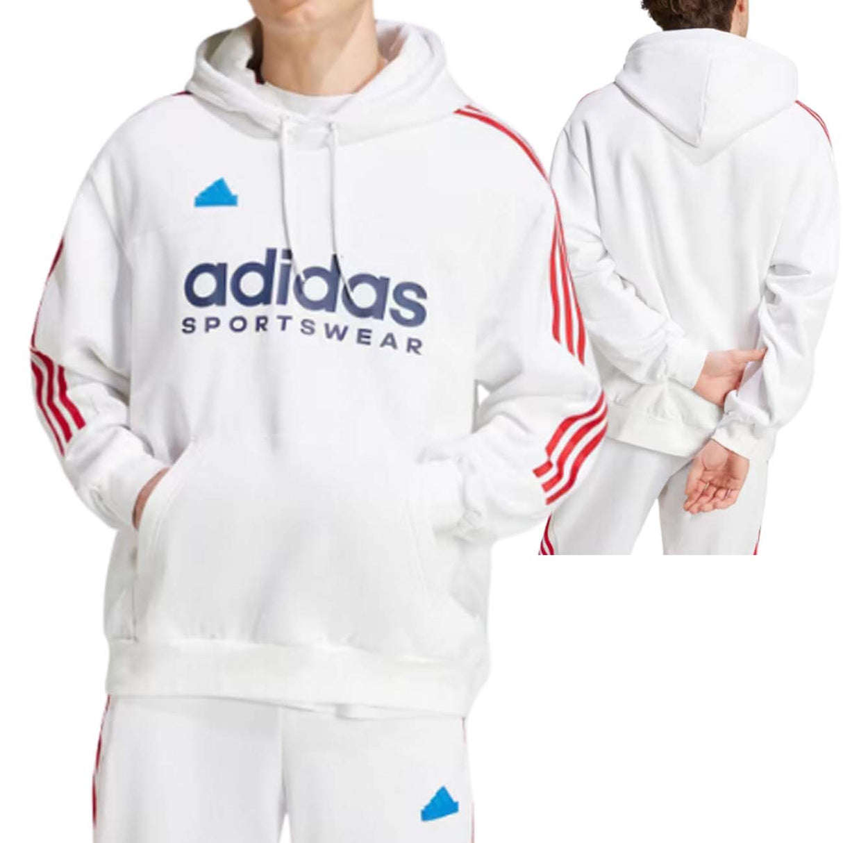 FELPA ADIDAS IY4528 TIRO HOUSE BIANCO BIANCA FELPATA