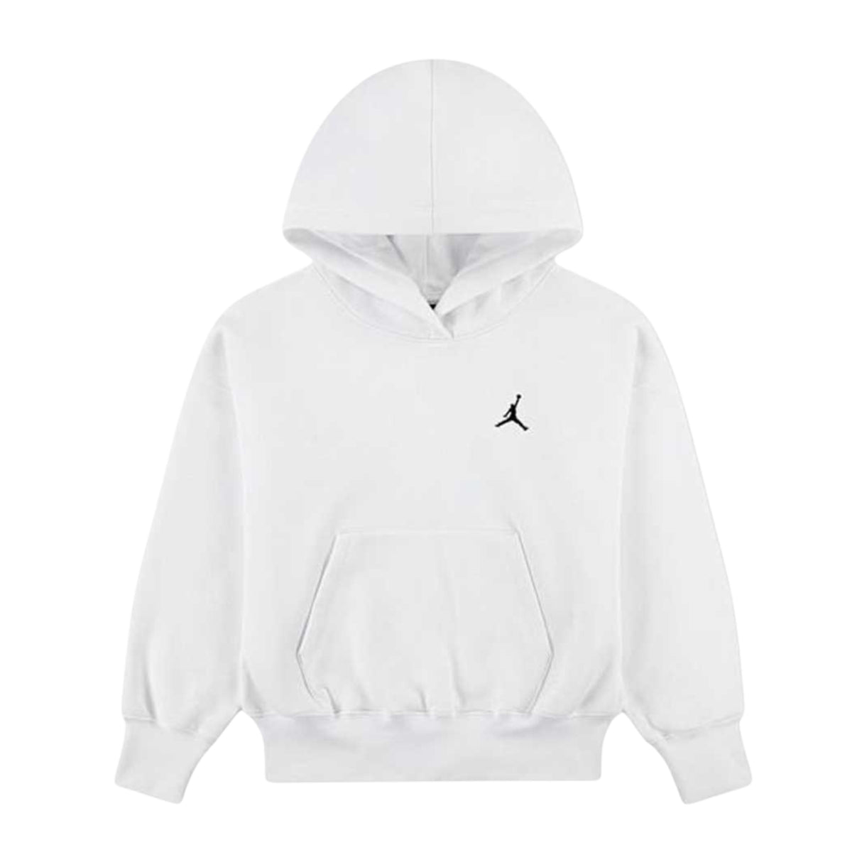 FELPA RAGAZZE JORDAN 45F136 001 BIANCO FELPATA