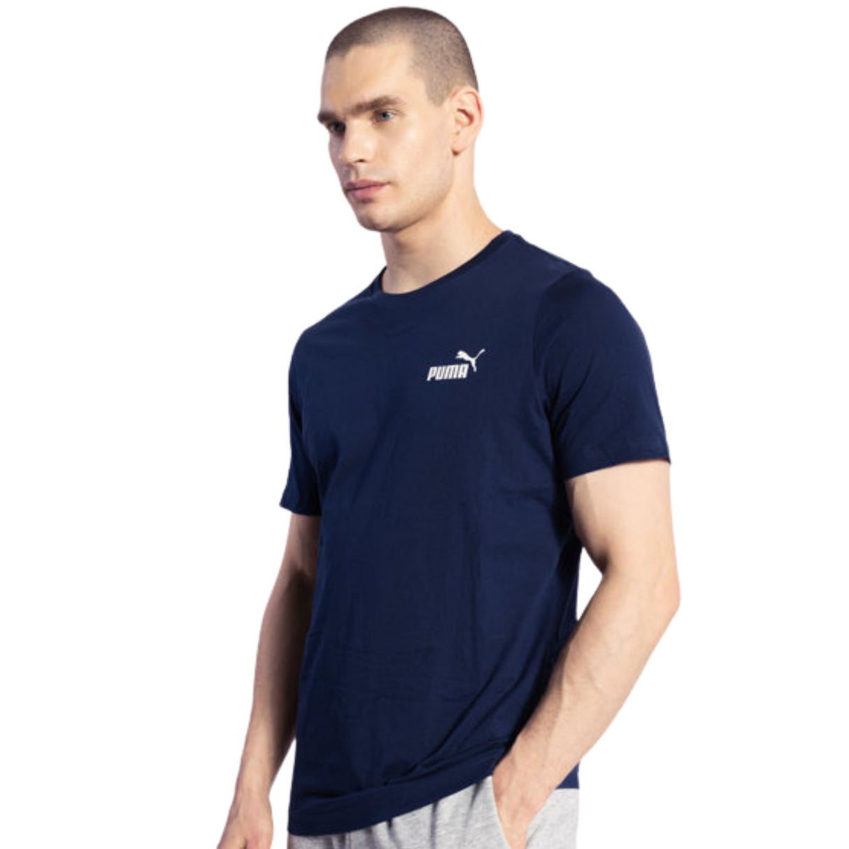 T-SHIRT PUMA 586668 06 GRAFHIC BLU SUMMER COTONE