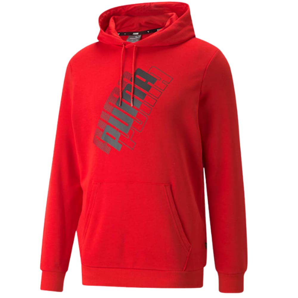 FELPA PUMA UOMO 847378 POWER LOGO COTONE GARZATO