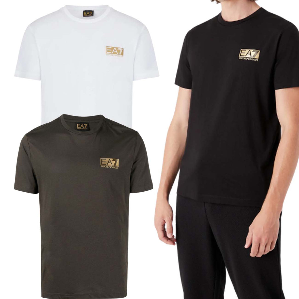 T-SHIRT EN COTON ARMANI EA7 6LPT11 PJM9Z