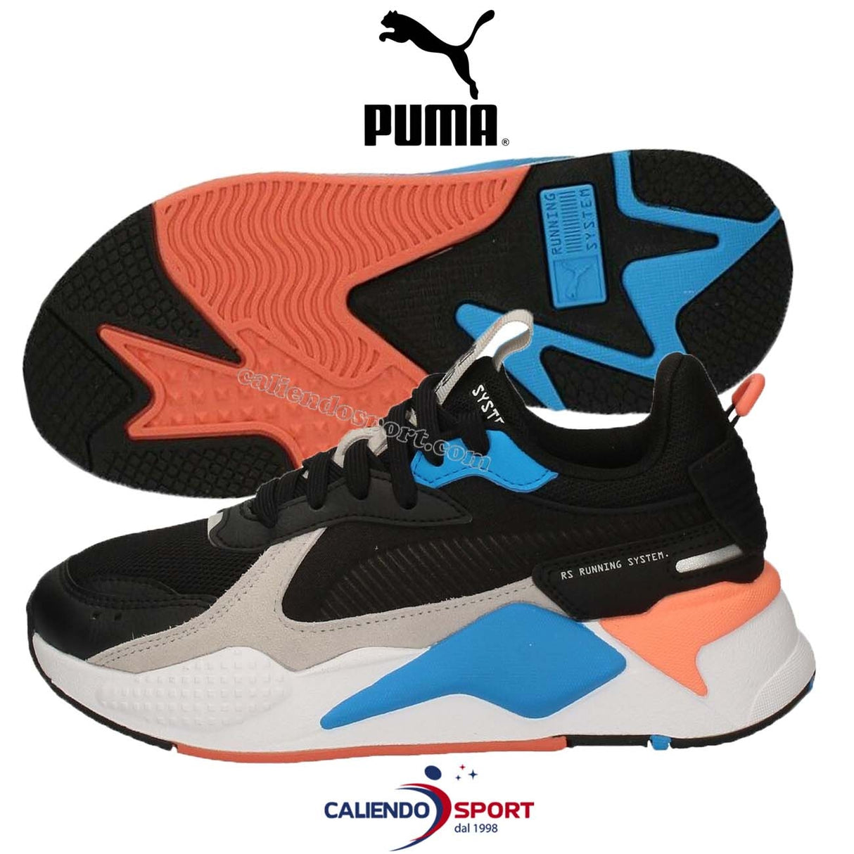 SCARPA PUMA 374709 01 RS-X MONDAY JR NERO