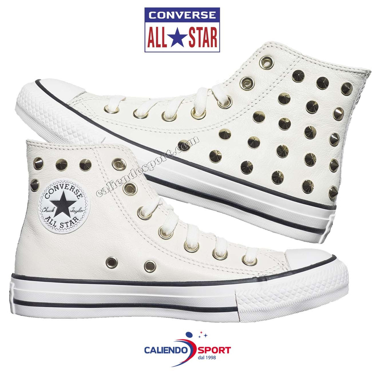CONVERSE WOMEN'S SHOES 569714C ALL STAR WHITE LEATHER