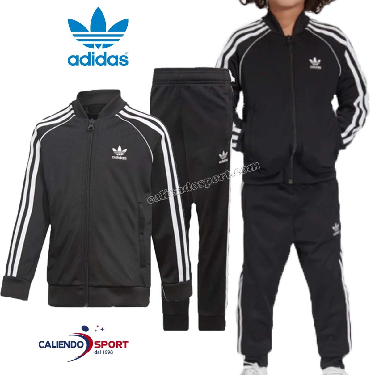 ADIDAS KIDS TRACKSUIT DV2849 TRACK SUIT SST BLACK ORIGINALS