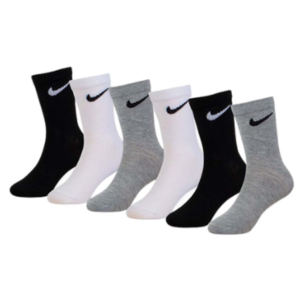 NIKE KIDS SOCKS UN0030 6 PAIRS LIGHTWEIGHT
