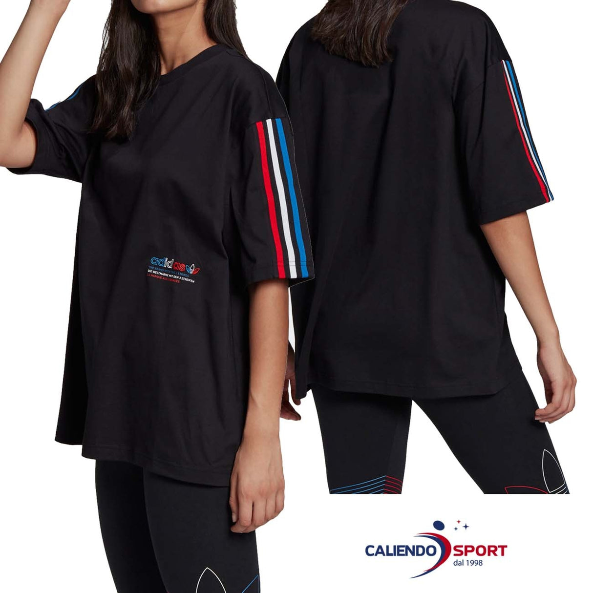 T-SHIRT ADIDAS FEMME GN2839 ADICOR OVERSIDE NOIR