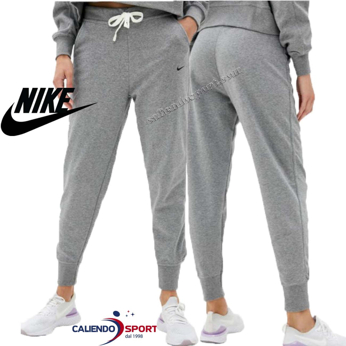 PANTALONE NIKE CU5495 091 COTONE GARZATO GRIGIO