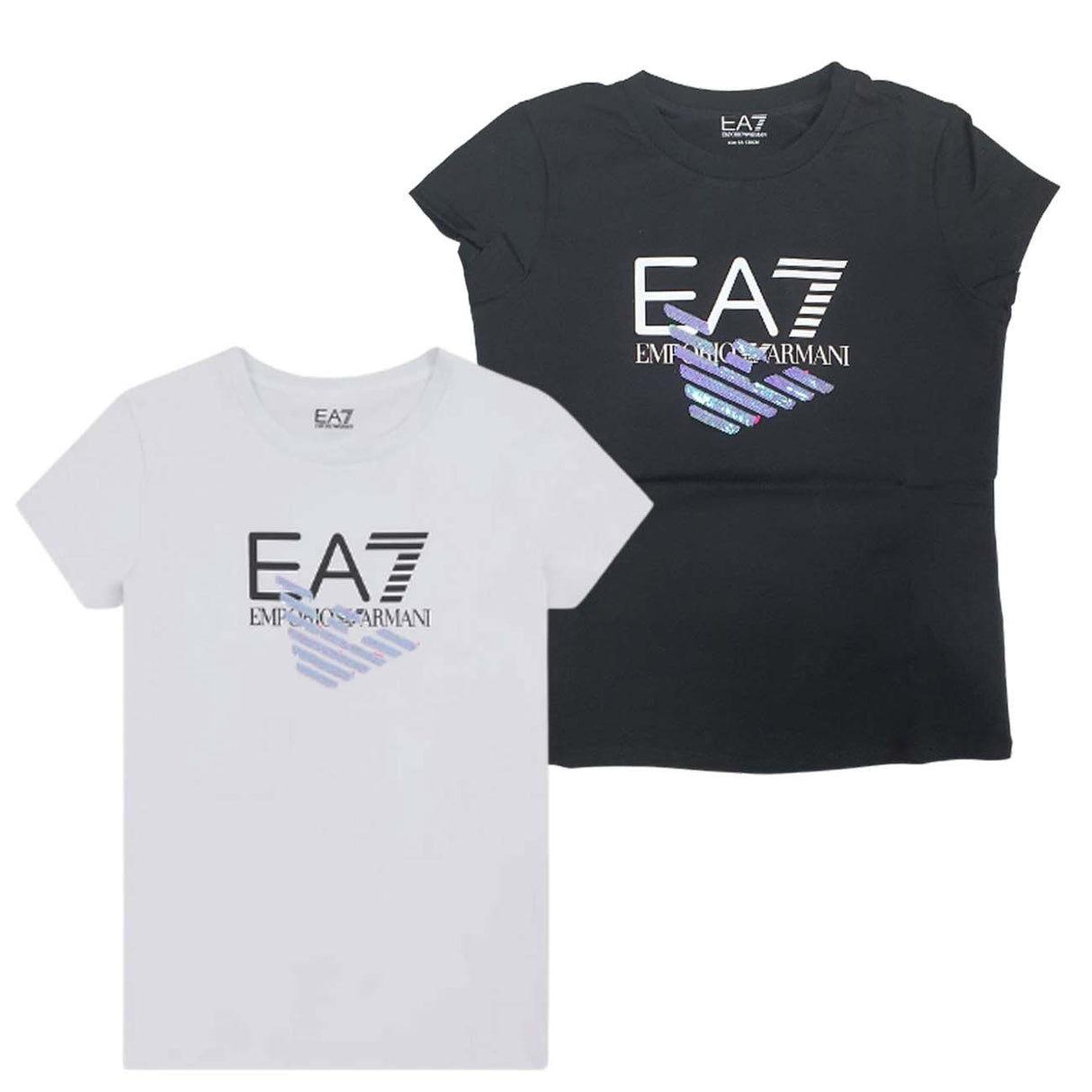 GIRLS T-SHIRT ARMANI EA7 6LFT07 FJDLZ COTTON