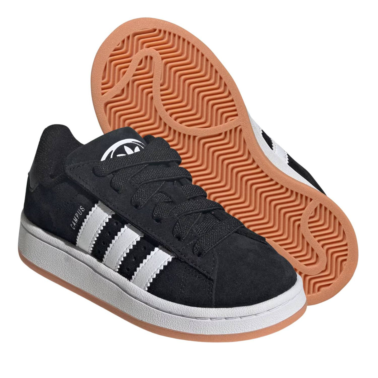 SCARPA RAGAZZI CAMPUS JQ6386 00S LACCIO ELASTICO NERO