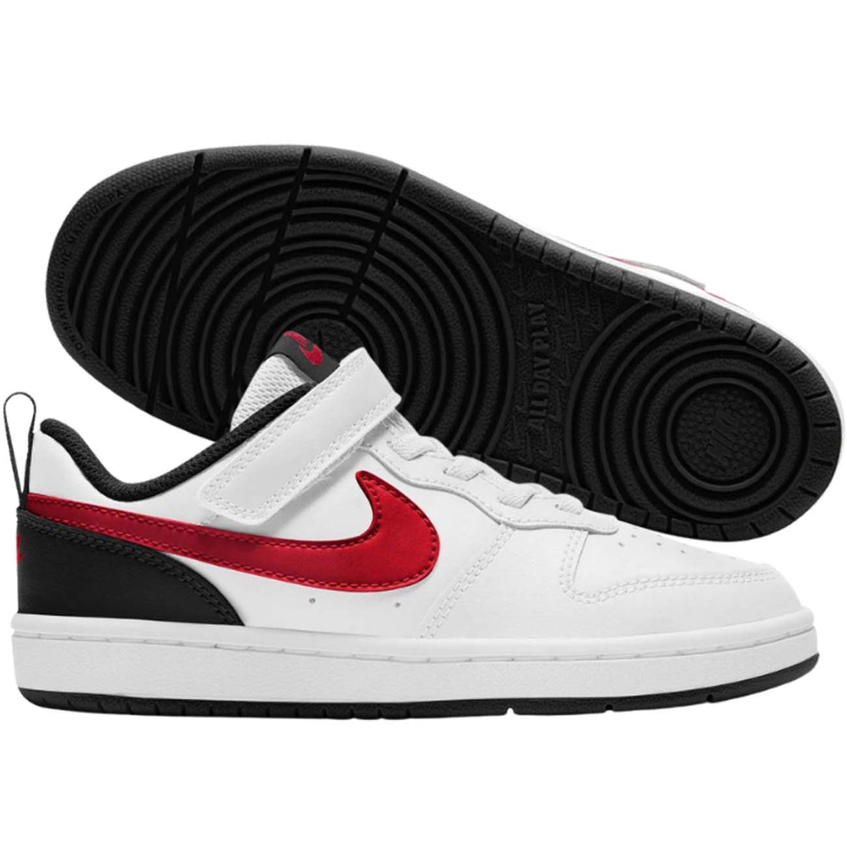 SCARPA NIKE RAGAZZI BQ5451 110 COURT BOROUGH LOW 2