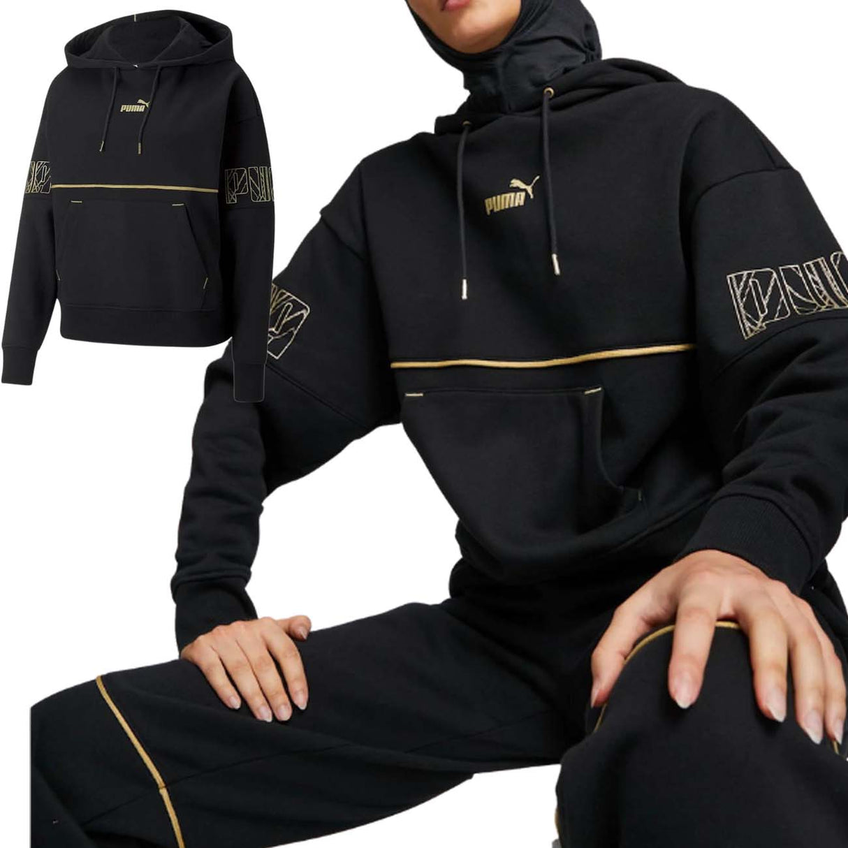 SWEAT-SHIRT FEMME PUMA 671756 01 COTON POLAIRE