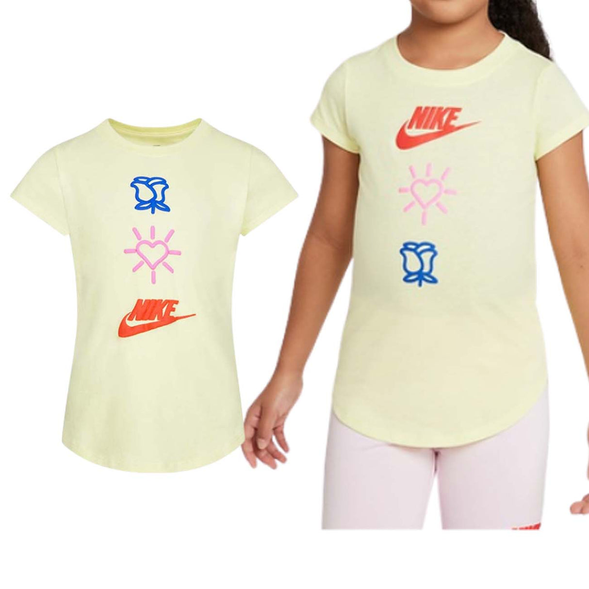 T-SHIRT BAMBINE NIKE 36K603 Y4K LOVE COTONE