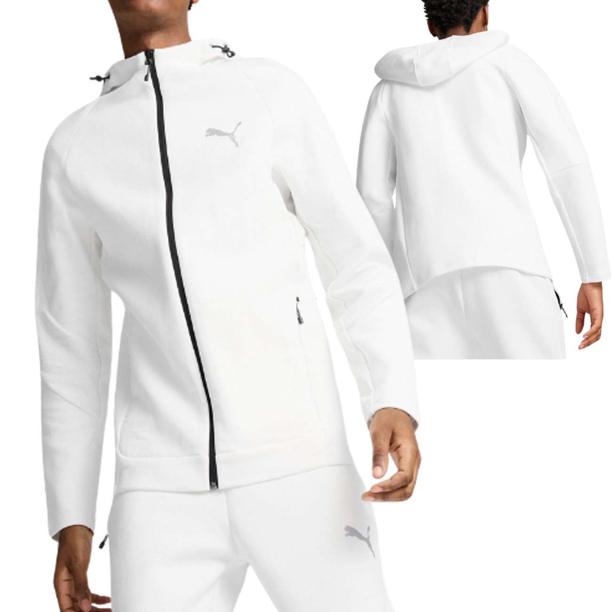 FELPA PUMA 681700 02 EVOSTRIPE DRYCELL BIANCO