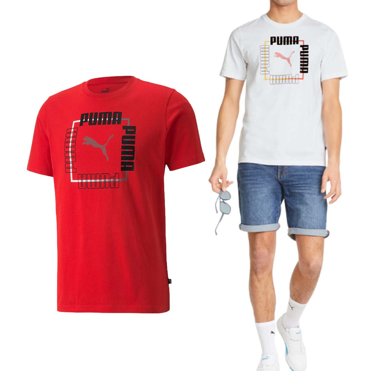 T-SHIRT PUMA 848565 BOX TEE COTONE